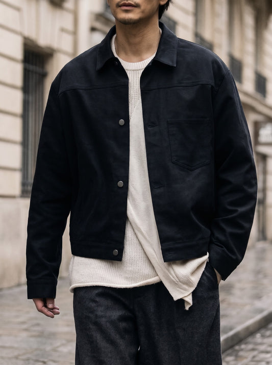 COTTON TRUCKER JACKET